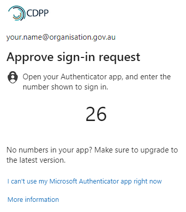 Workstation approve prompt example